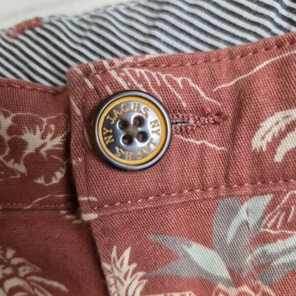 Jachs New York Bleecker Shorts Mens 34 Hawaiian Aloha Print Summer Nautical  BEW - Picture 7 of 15